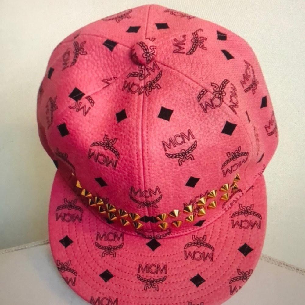 NWT MCM Limited Edition Pink Stark Baseball Cap